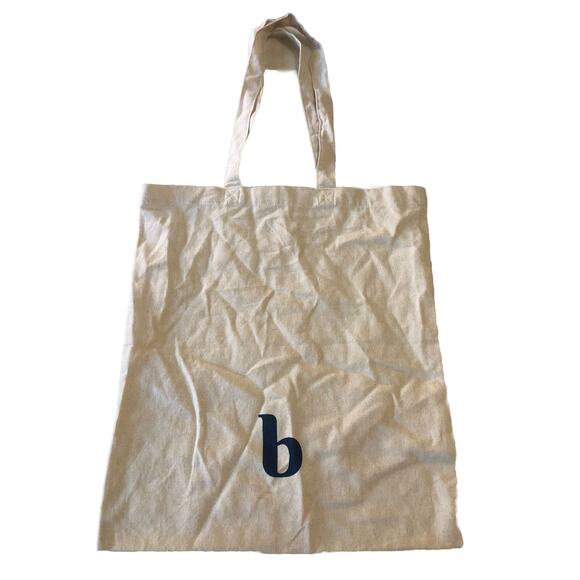 Brooklinen Cotton Canvas Tote Bag Washable Fabric Shoulder Bag Book Tote New - Picture 3 of 3